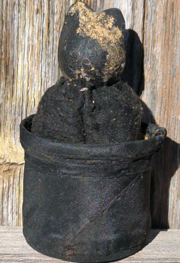 1920's Halloween Black Cat Candy Container Composition