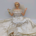 Vintage Countertop Display Bride Mannequin Wedding Dress Advertising NO BASE