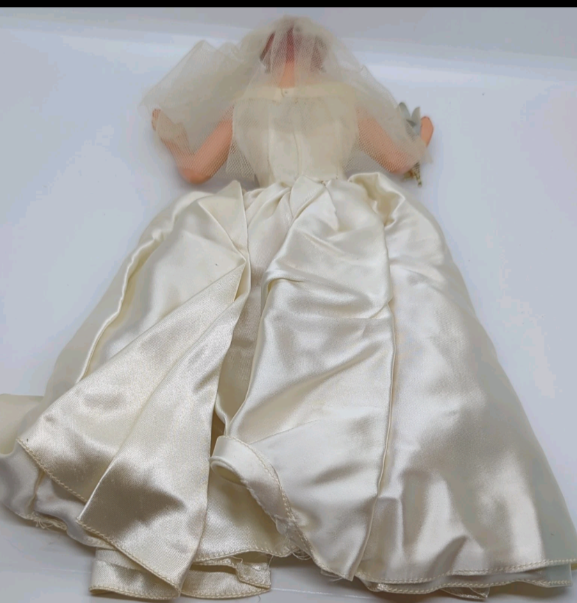 Vintage Countertop Display Bride Mannequin Wedding Dress Advertising NO BASE