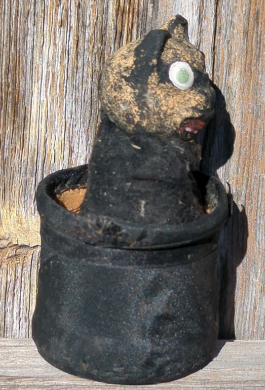 1920's Halloween Black Cat Candy Container Composition