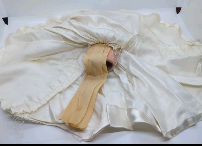 Vintage Countertop Display Bride Mannequin Wedding Dress Advertising NO BASE