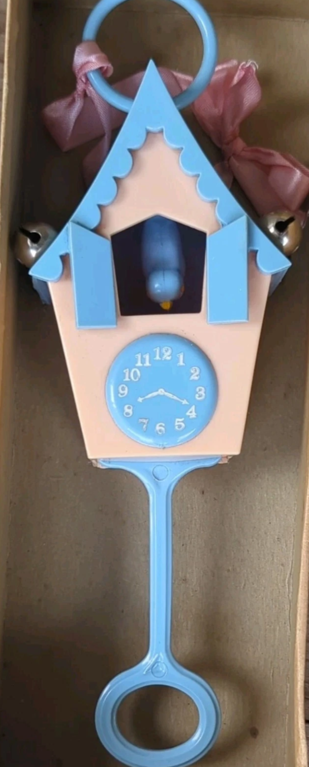 Cuckoo Bird rattle by Plastic Playthings Inc in original box